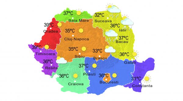 prognoza meteo 8 iulie cod portocaliu de canicula
