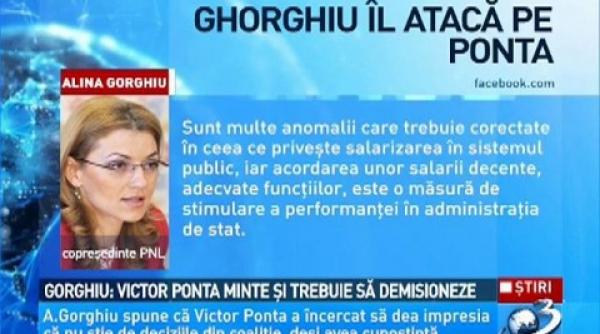 alina gorghiu despre majorarea indemnizatiilor victor ponta minte si trebuie sa demisioneze