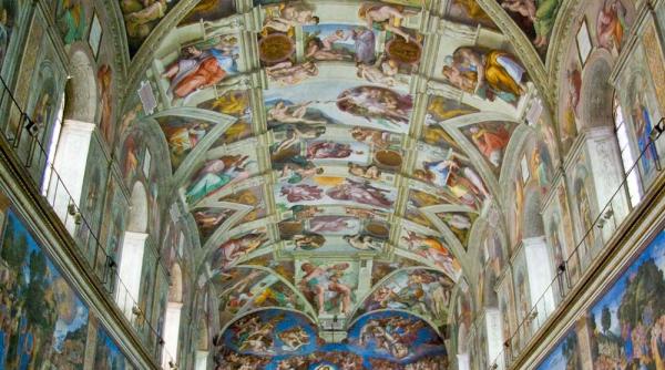 pictura tavanului capelei sixtine reconstituita intr o expozitie inedita