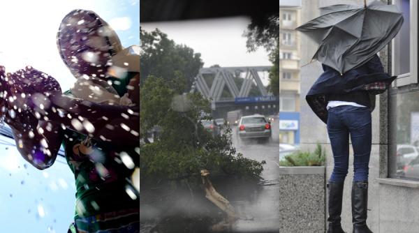 romania sub cod portocaliul de canicula furtuni si vijelii