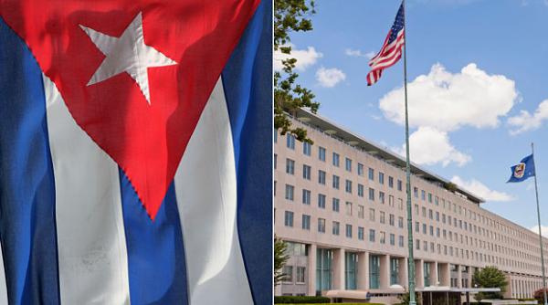 drapelul cubanez a fost arborat la departamentul de stat al sua