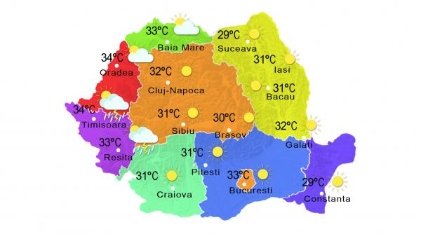 prognoza meteo 4 august temperaturi in crestere