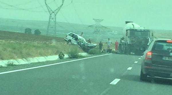 accident teribil la constanta o persoana a murit in urma coliziunii unui autoturism cu o betoniera