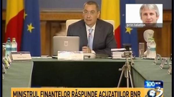 reactie a ministrului finantelor la acuzatiile bnr sunt cifre oficiale nimeni nu le contesta