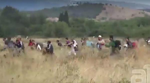 noua busculada la granita dintre grecia si macedonia sute de refugiati au rupt cordoanele de politie video