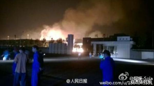 o noua explozie la o uzina chimica din china video