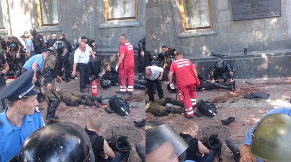 cel putin 90 de politisti raniti si unul mort in timpul confruntarilor de la kiev video