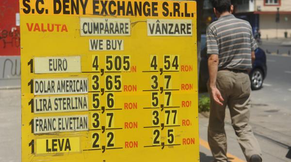 leul s a depreciat in raport cu principalele valute