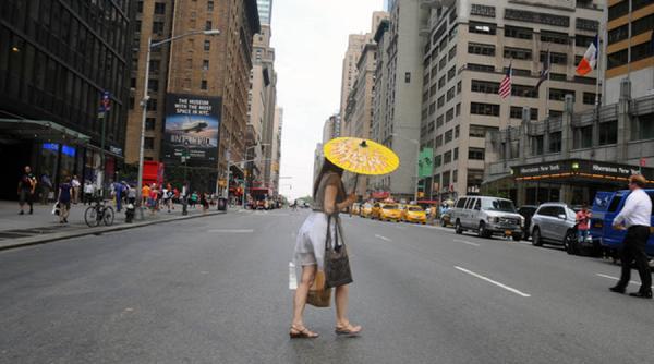 canicula in septembrie la new york