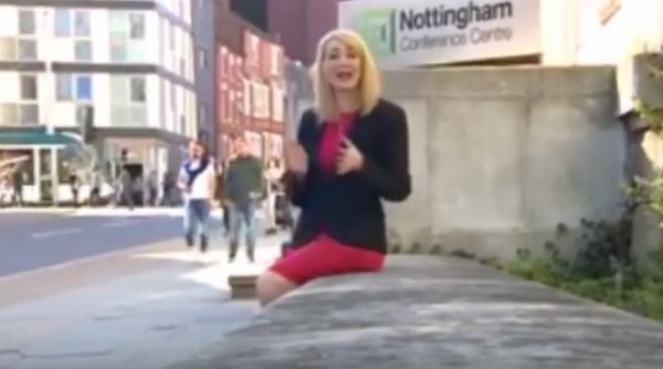 ce i s a intamplat unei reporterite in direct la tv