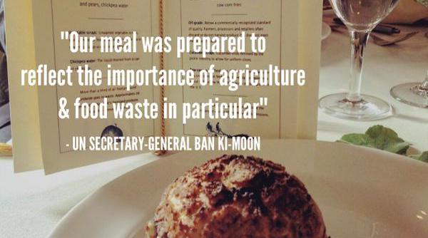 liderii lumii au mancat la onu o masa din deseuri alimentare