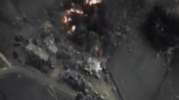 video a aparut prima inregistrare al atacului aerian rusesc din siria