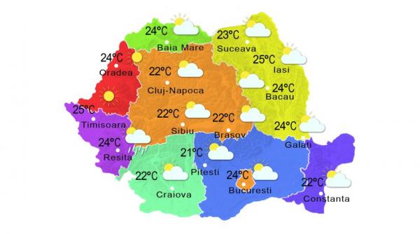 prognoza meteo 5 octombrie cer variabil si ploi locale