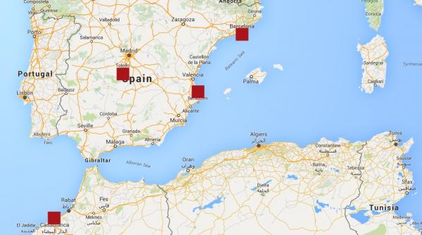 zece presupusi recrutori pentru si au fost arestati in spania si maroc