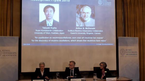 takaaki kajita si arthur b mcdonald au castigat premiul nobel pentru fizica