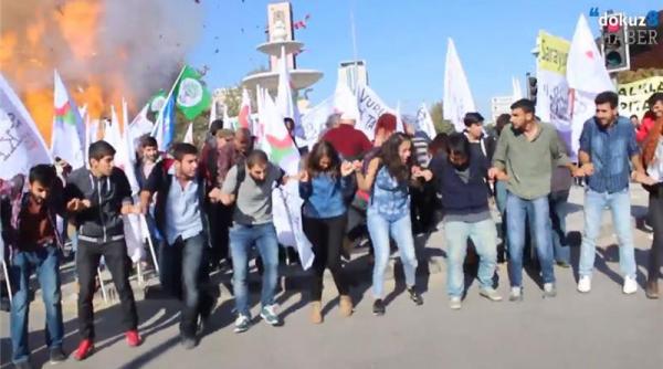 95 de morti in atentatul din gara centrala din ankara