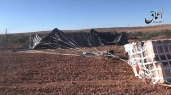 aviatia militara a sua a parasutat munitie rebelilor in nordul siriei