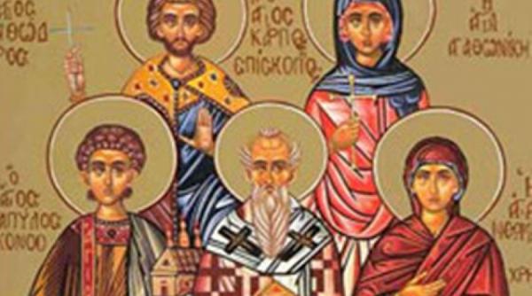 sinaxar sf mc carp papil agatodor agatonica si florentie tarati de cai dati la fiare aruncati in cuptor