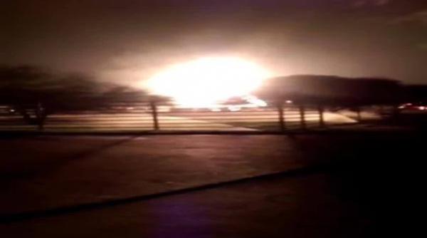 video explozie extem de puternica la o retea de conducte de gaz