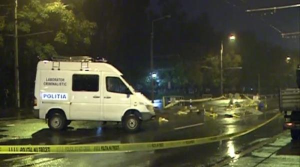 accident grav cu un motociclist de la politia rutiera a a cazut cu motorul intr o groapa