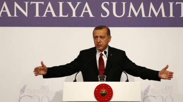 erdogan saluta pozitia ferma a g20 impotriva terorismului