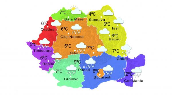prognoza meteo 24 noiembrie ploi extinse