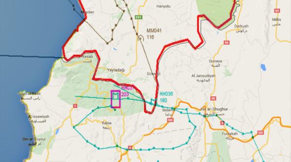 turcia a prezentat un grafic ce arata ruta avionului rus su 24 doborat marti la granita cu siria