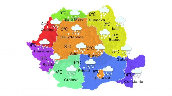 prognoza meteo 26 noiembrie ploi abundente