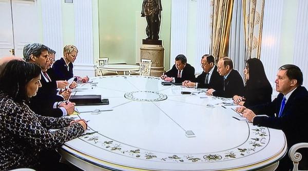 intalnire la kremlin intre vladimir putin si john kerry secretarul de stat american spera sa gaseasca un numitor comun