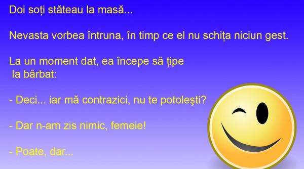 bancul zilei familia perfecta cand ea nu tace el ce face