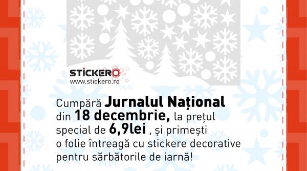 jurnalul national iti aduce stickere decorative pentru sarbatorile de iarna