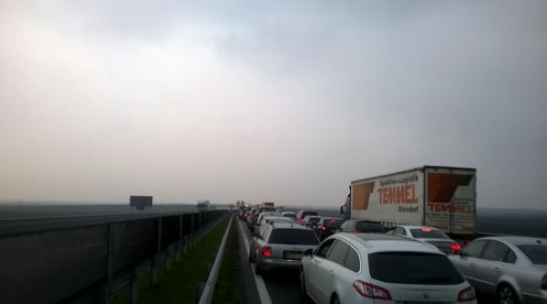 trafic infernal la punctele de trecere a frontierei din vestul tarii