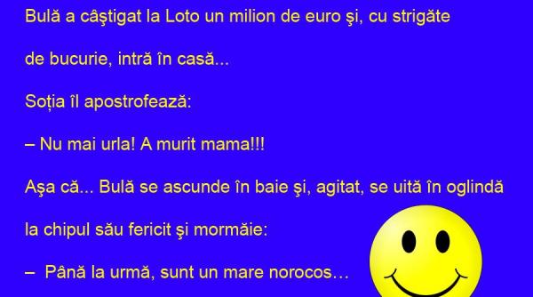 bancul zilei un bilet la loto castig dublu