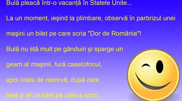 bancul zilei bula lectie de romanism in sua