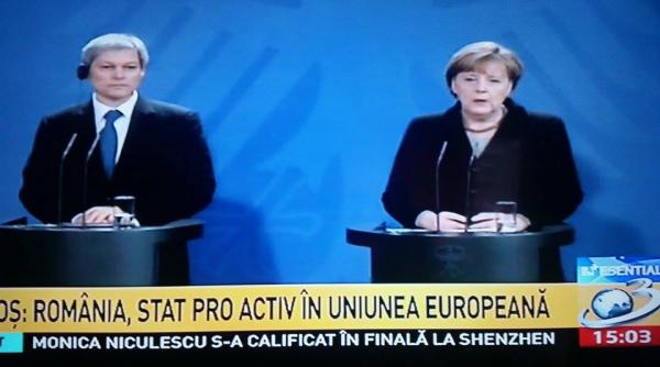 intalnire ciolos merkel cancelarul german o conditie pentru intensificarea relatiilor economice este ca sistemul de justitie sa fie imbunatatit in continuare