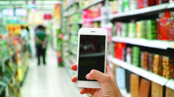 produsele din magazine analizate cu telefonul