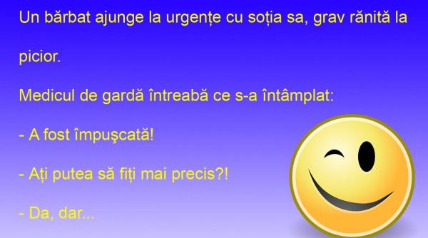 bancul zilei precizia arma barbatului intr o casnicie