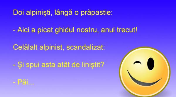 bancul zilei ghidul de pe munte nu moare se transforma