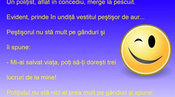 bancul zilei pestisorul de aur indeplineste 3 dorinte dar nu oricui