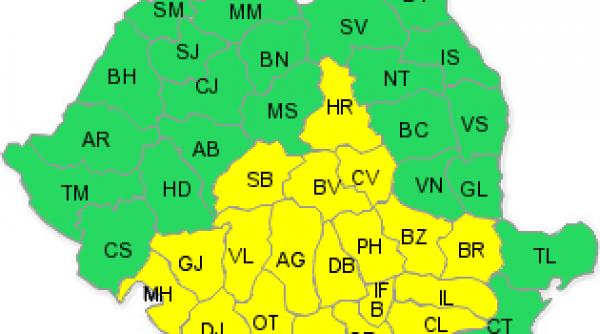 avertizare meteo ger in mai multe judete din tara