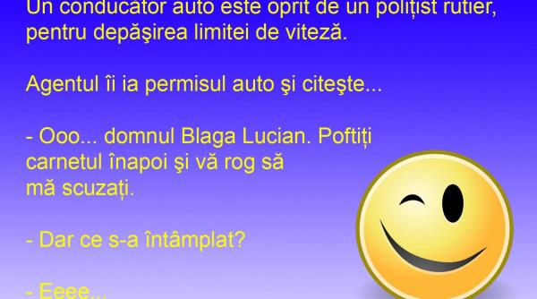 bancul zilei politistul cititor e un mare cunoscator