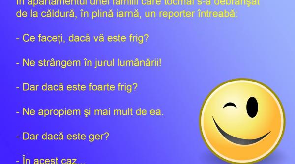 bancul zilei cum te incalzesti la lumanare