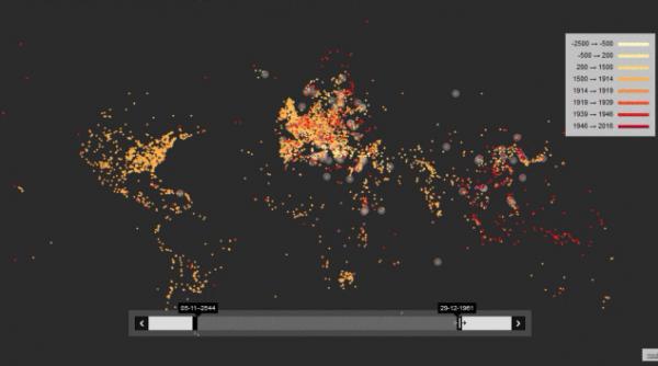 doi olandezi au realizat o harta interactiva a diferitelor forme de violenta din ultimii 4 000 de ani