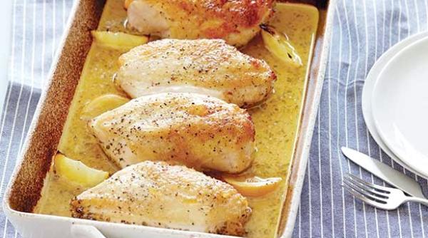 piept de pui cu lamaie la cuptor