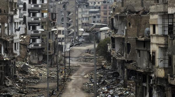 video cum arata orasul sirian homs dupa 5 ani de razboaie