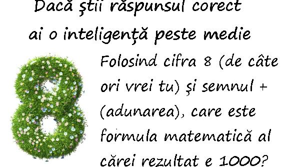 inteligenta peste medie joaca te cu cifra 8