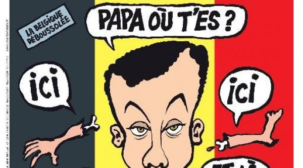charlie hebdo ironizeaza atentatele de la bruxelles starnind mania internautilor