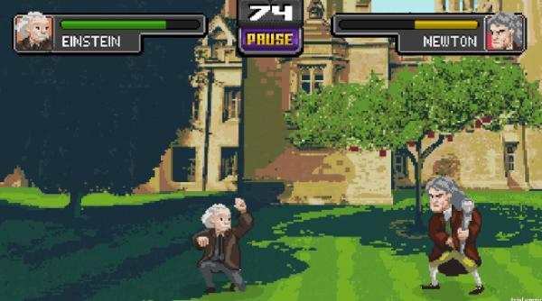einstein hawking si newton se infrunta intr un nou joc video lansat de o revista din brazilia