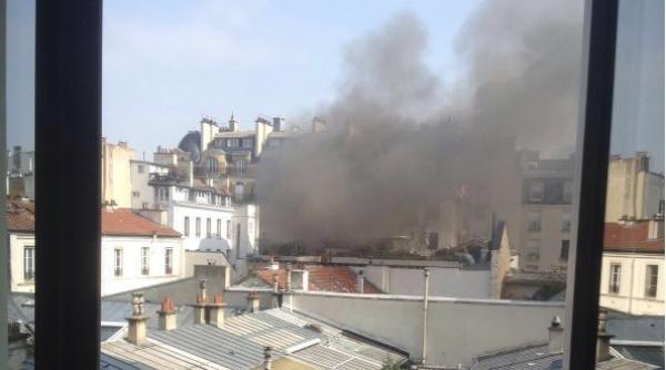 cinci persoane ranite in urma unei explozii provocate de o scurgere de gaz in centrul parisului