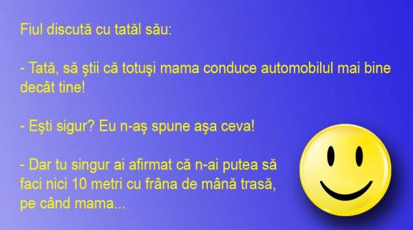 bancul zilei sotul si sotia fiul si soferia